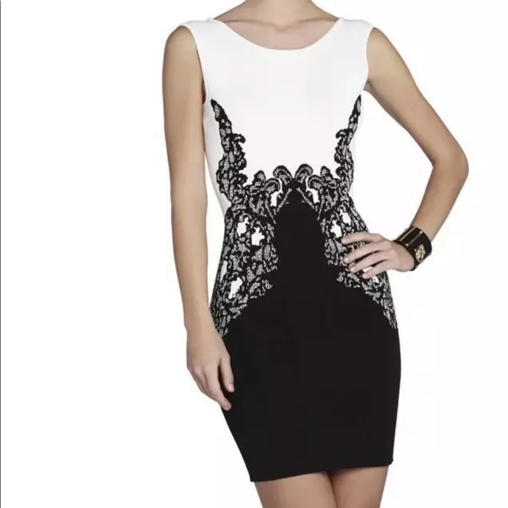 BCBGMAXAZRIA Jenn white dress new wot.